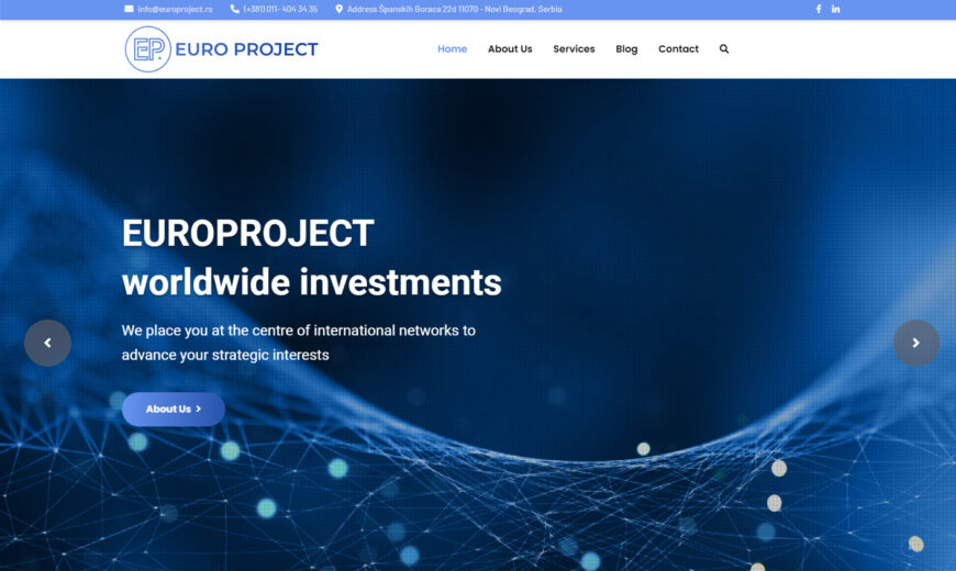 Izrada sajta Euro Project