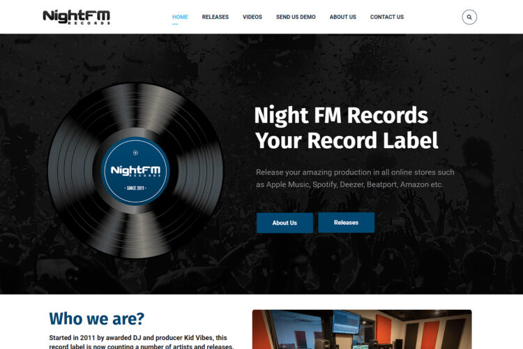 Izrada sajta Night FM Records