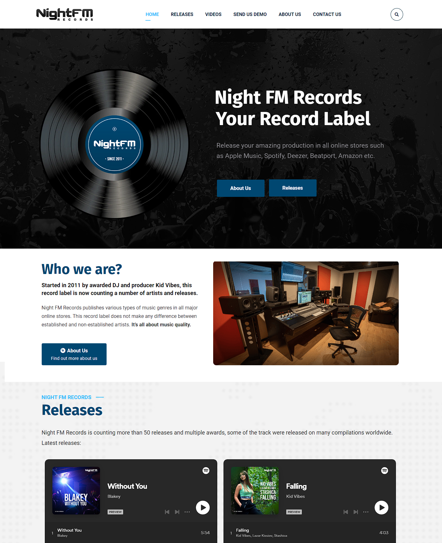 Izrada sajta Night FM Records